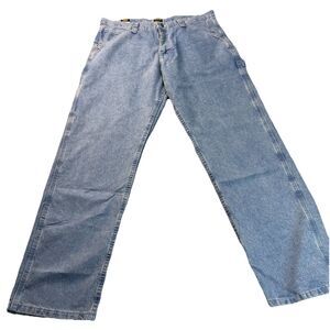 LEE Jeans Loose Fit Men's Carpenter Jeans Straight Leg Light Wash Size 36x32 NWT